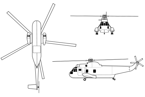 CH-124 Sea King 3 view profile