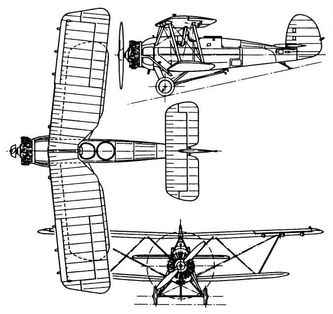 Atlas MK I - 3 View drawing
